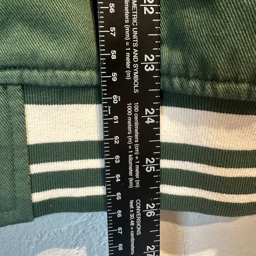 Loiter Size Medium Varsity Jacket Green White "Flaws n Sins" 98 patches - Picture 6 of 12